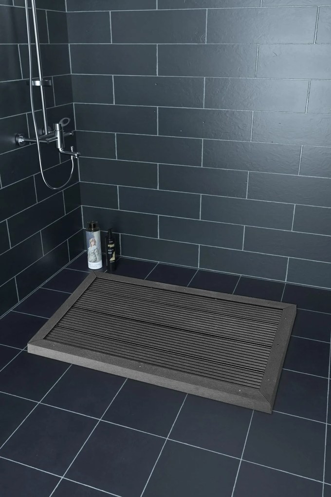 InternetovaZahrada Sprchová rohož 101x63x5,5cm - antracit