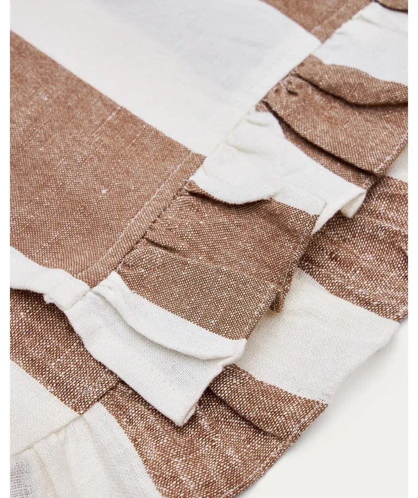 Behúň na stôl s prímesou ľanu 50x150 cm Maura – Kave Home