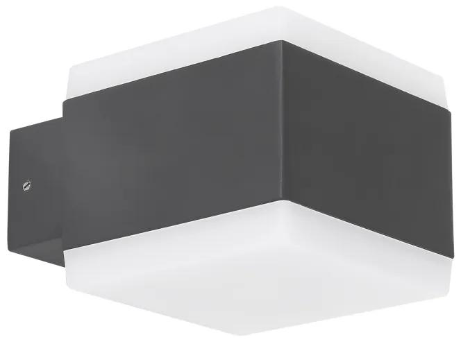 GLOBO Vonkajšie inteligentné nástenné LED osvetlenie SLICE, 15W, teplá biela–studená biela, RGB, IP44