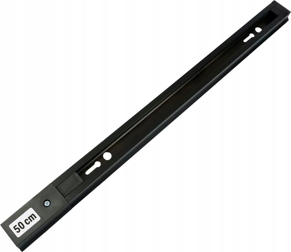 BERGE Koľajnica 50 cm pre bodové reflektory GU10 - čierna