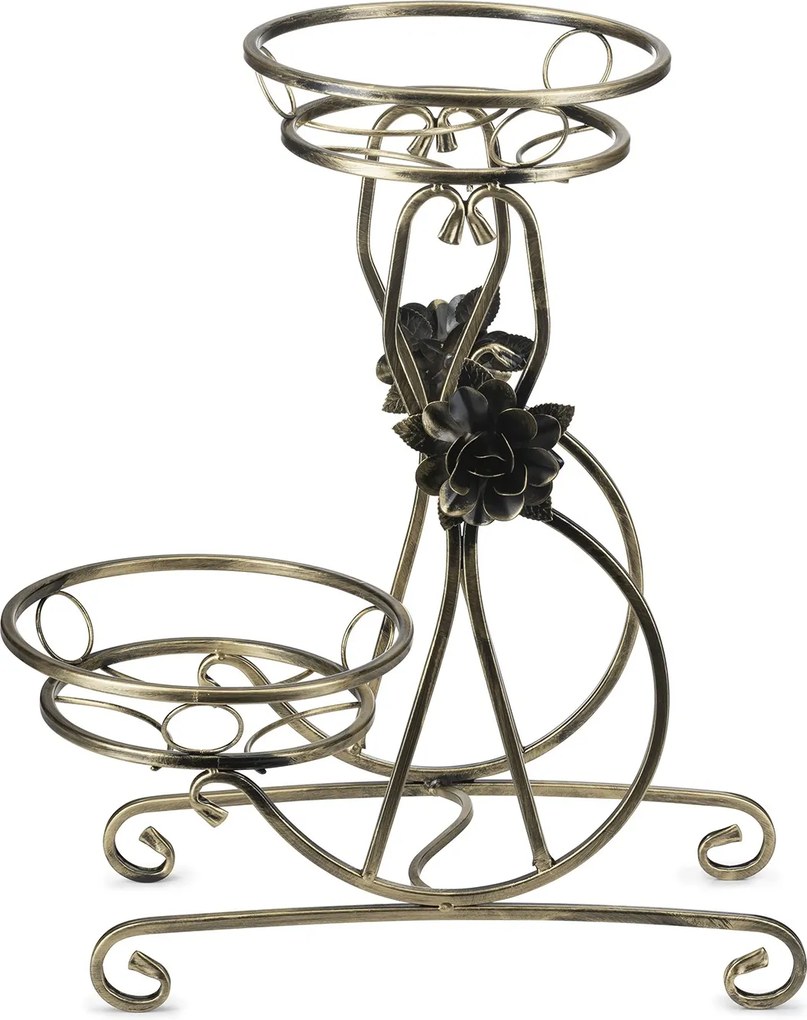 STOJAN NA KVETINÁČ FALA 64X30X54 CM ZLATÁ