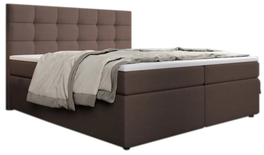 Čalúnená posteľ boxspring SALMA + topper - inari 52 / 180x200