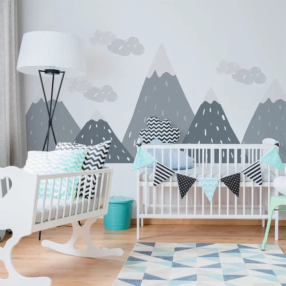Nástenná samolepka Ambiance Scandinavian Giant Mountains Dinka