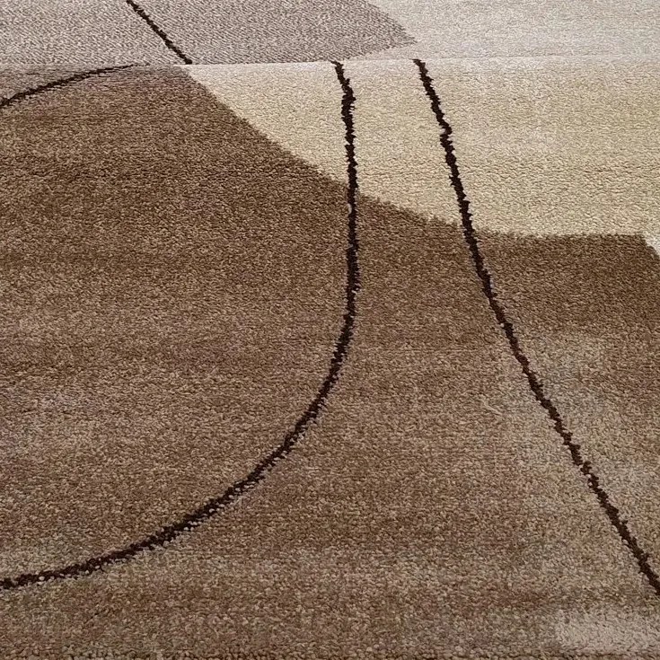 Kusový koberec Achat 550 Dark beige, 160x230, hnedá, obývacia izba, Spoltex