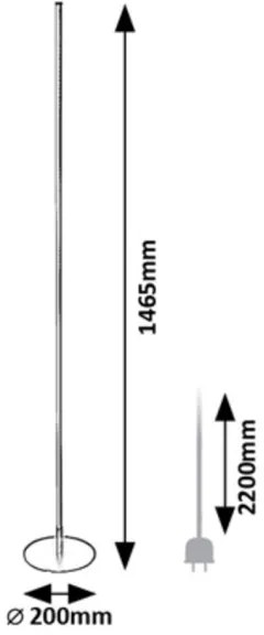 Rabalux 74005 - LED Stojacia lampa LUIGI LED/18W/230V 3000K