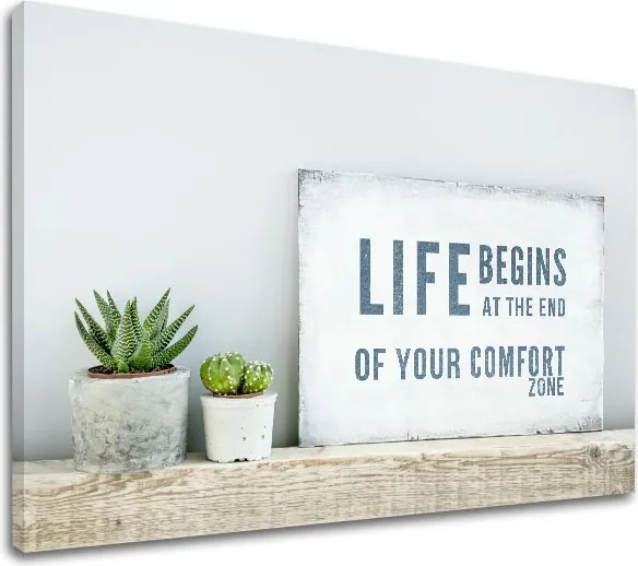 Motivačný obraz na stenu Life begins