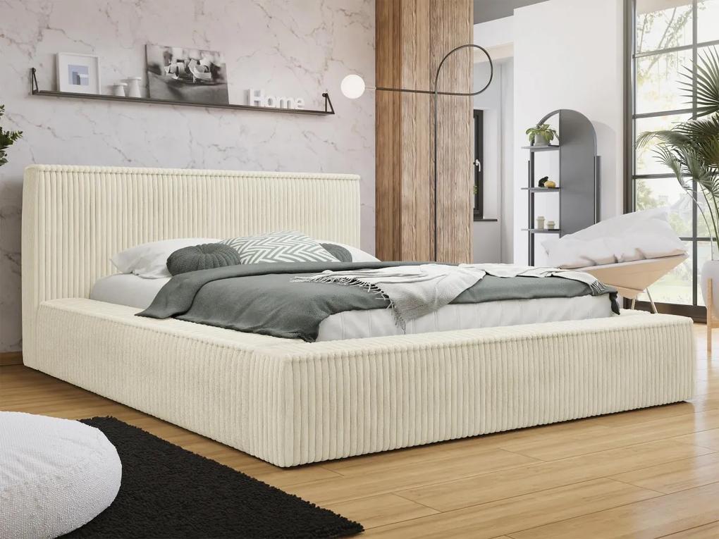 Manželská posteľ s úložným priestorom Gritta S, Dostupné poťahy: Top Sztruks 100, Rozmer postele: 180x200