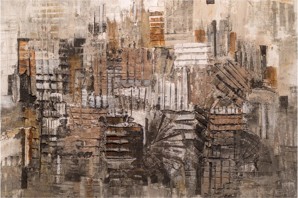 Obraz - Abstrakcia v hnedých tónoch (90x60 cm)