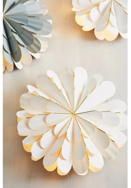 Markslöjd 705309 - Vianočná dekorácia MARIGOLD 1xE14/25W/230V pr. 60 cm biela