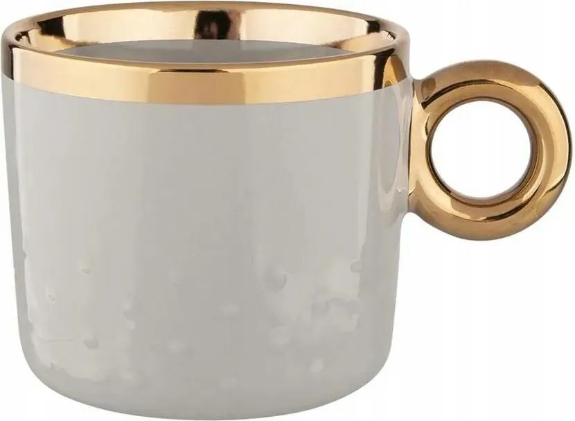 Altom Porcelánový hrnček Palazzo dots 350 ml, šalviová