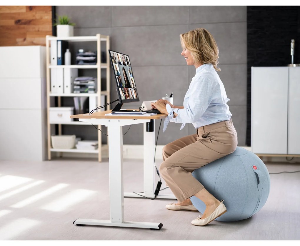 Ergonomická sedacia lopta ORBIX, modrá
