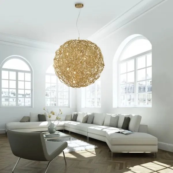 Paul Neuhaus 2019-12 - Luster na lankách SAREA 15xG9/40W/230V zlatý