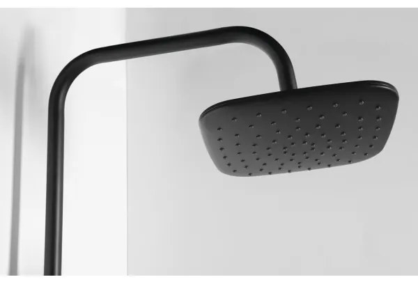 Aqualine - Sprchová sada KERA matná čierna