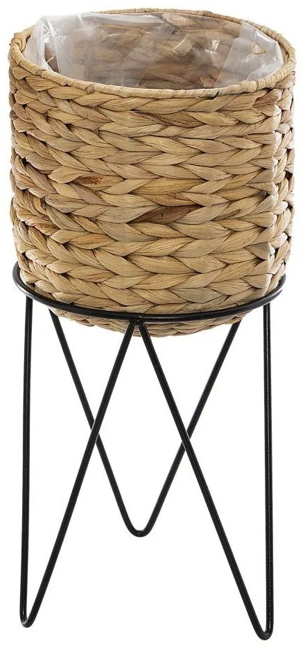 KVETINÁČ Z MORSKEJ TRÁVY SO STOJANOM AYA NATURAL SADA 2KS 54X25 CM+44X26 CM+43X20 CM HNEDÁ