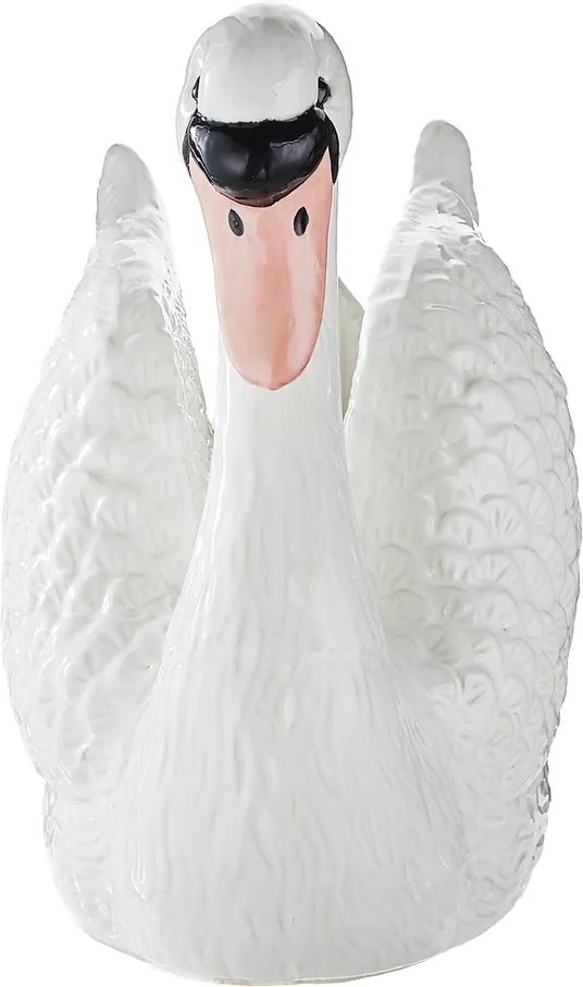 ODETTE Dekorácia labuť 21 cm