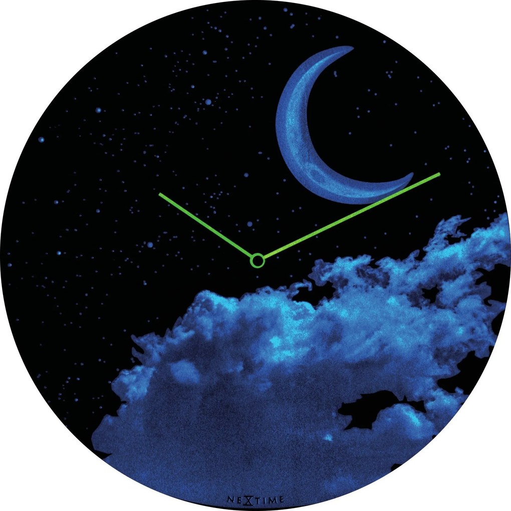 Nástenné hodiny New Moon Dome