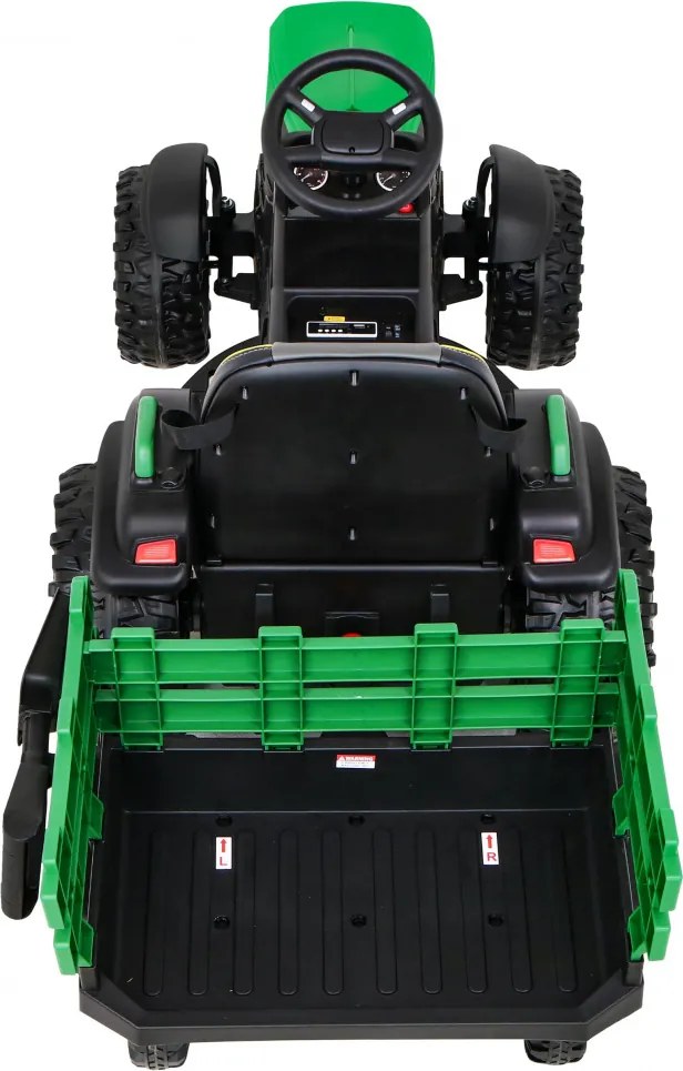 Ramiz Titánový traktor s prívesom zelený