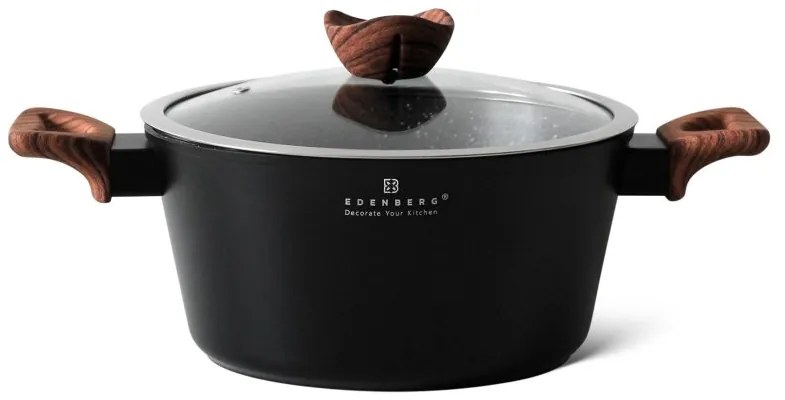 Dizajnová 8-dielna sada hrncov čierno-hnedá