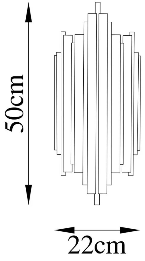 Nástenné svietidlo Reis zlaté