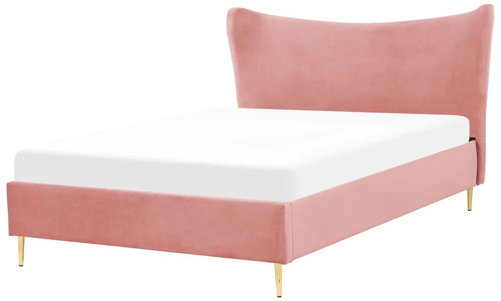 Manželská posteľ 140 cm Chaza (ružová). Vlastná spoľahlivá doprava až k Vám domov. 1080189