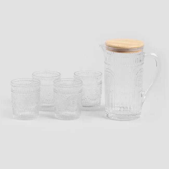 Sada džbánu a štyroch pohárov LOBOS 728181 (5 ks)