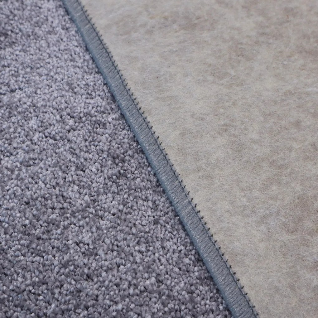 AladinWorld Expres, Behúň Velur Ultra strieborný, 90x400, šedá, detská izba