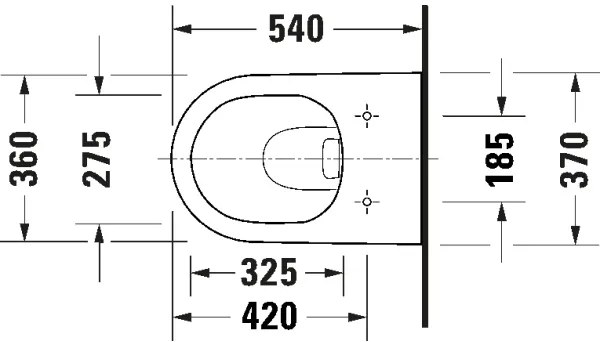 Duravit 49030900B2 - Závesné WC so sedátkom D-CODE keramika/lesklá biela