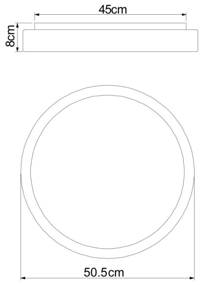 Globo 41586-24 - LED Stmievateľné stropné svietidlo SONNY LED/24W/230V + DO