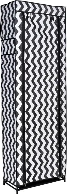 Šatníková skriňa LEA biela / čierna