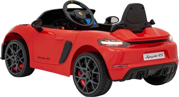 Elektrické autíčko Porsche Spyder RS 718 MP4 červené