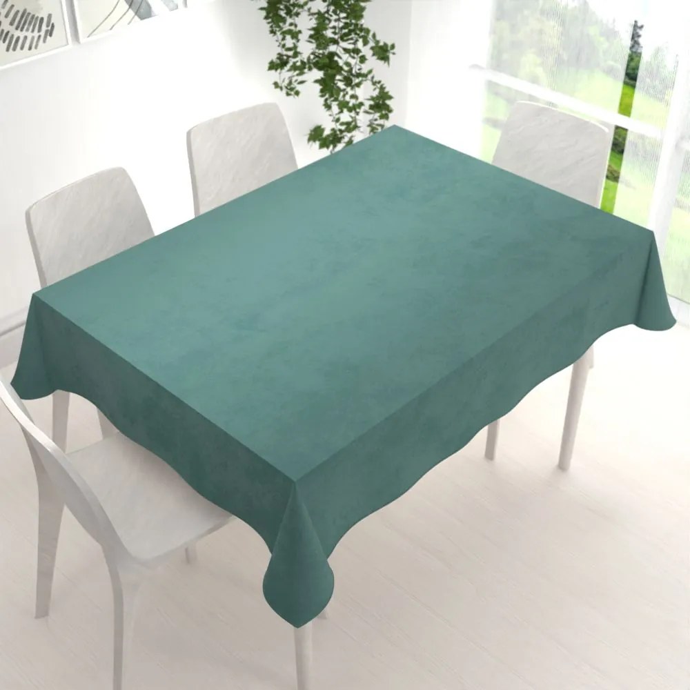 Biante Zamatový obdĺžnikový obrus Velvet Premium SVP-022 Ľadovo zelený 60x100 cm