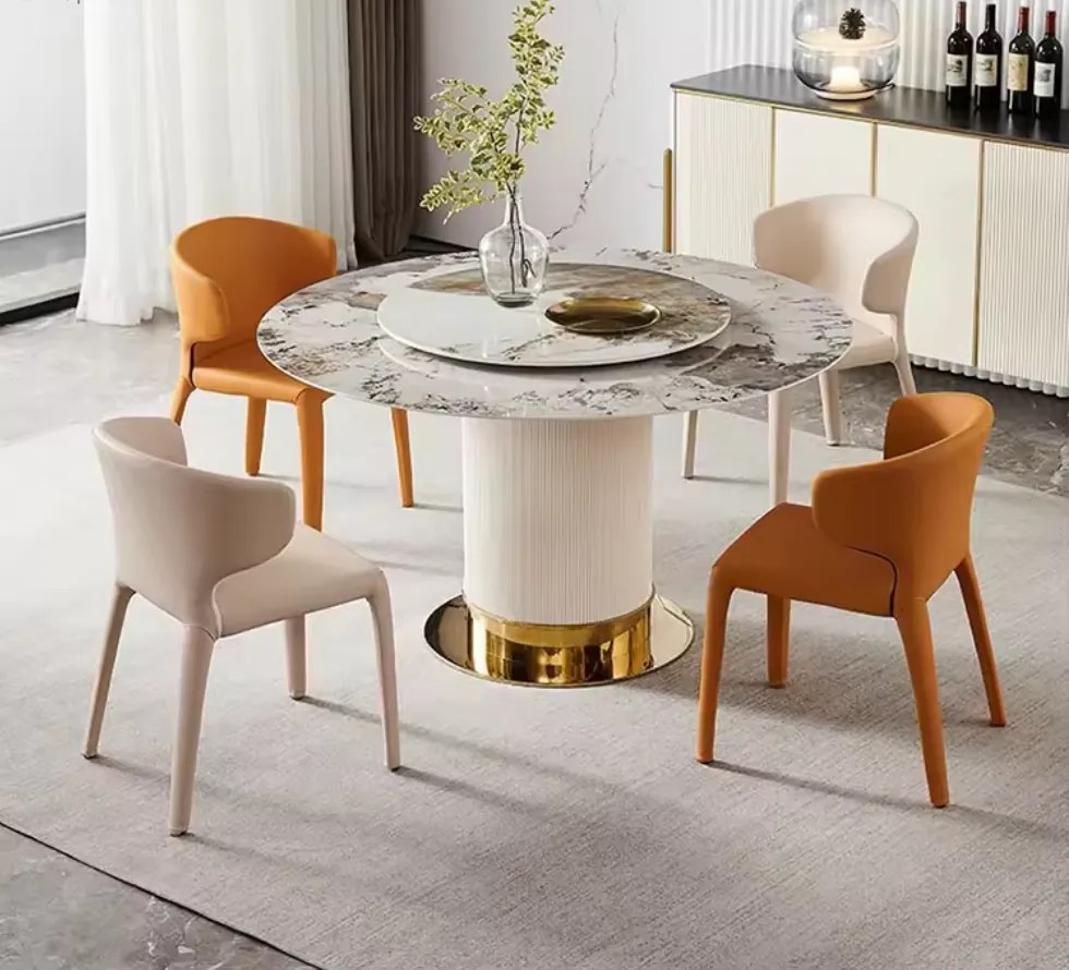 OKRÚHLY JEDÁLENSKÝ STÔL CELINE MRAMOR 130 cm