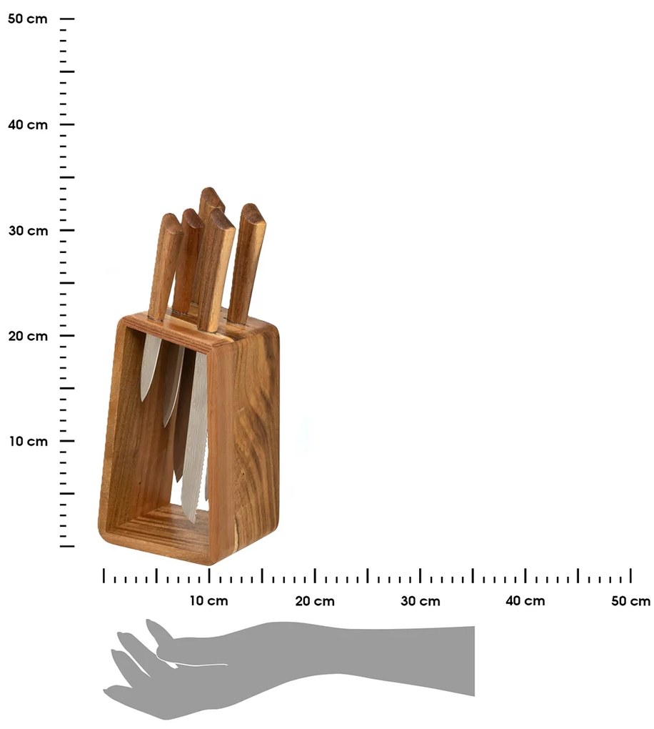 Nôž so stojanom Dove sada 5ks