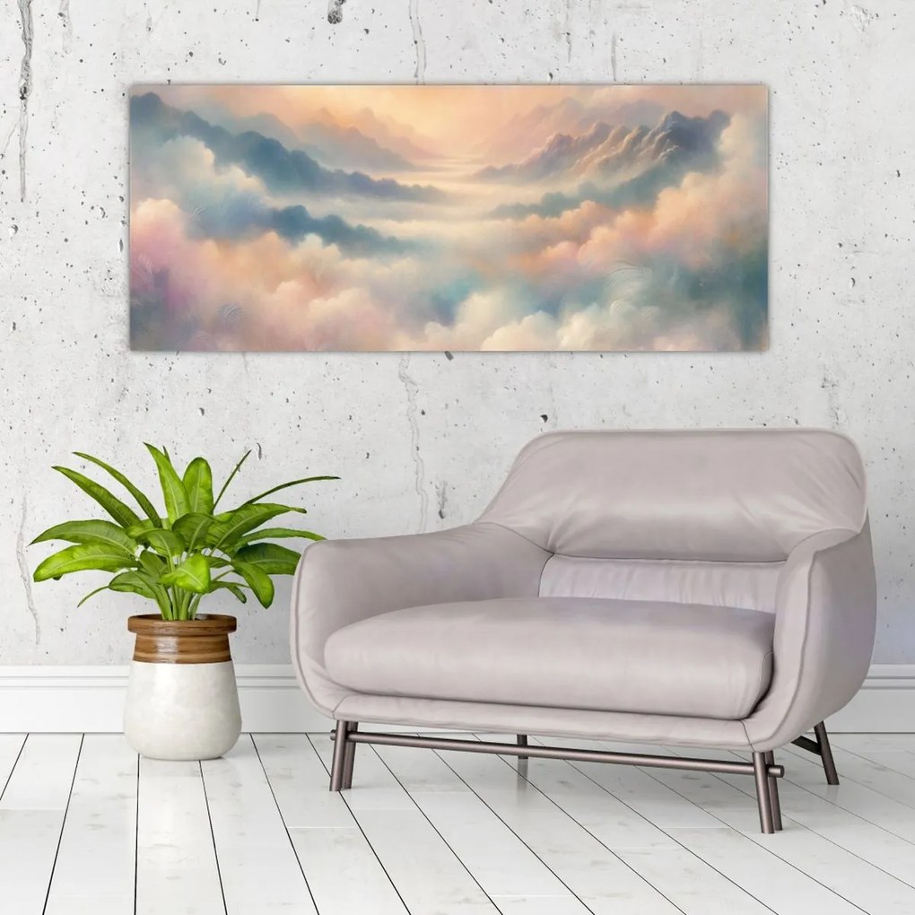 Obraz - Oblaky (120x50 cm)