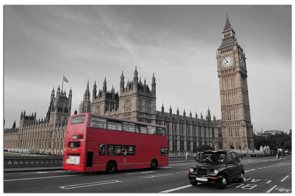 Obraz na plátne - Autobus v Londýne 131ČA (60x40 cm)