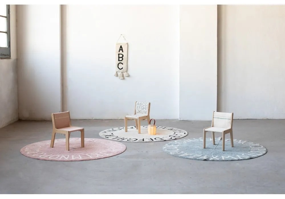 Detská stolička v béžovo-prírodnej farbe ABC – Lorena Canals