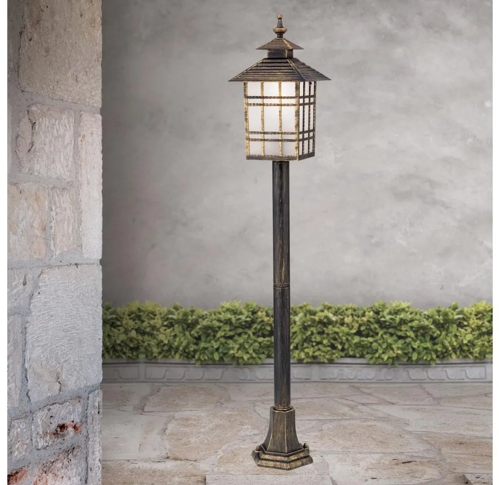 Orion AL 11-1117/1 - Vonkajšia lampa KIKO 1xE27/11W/230V IP44 bronz/patina