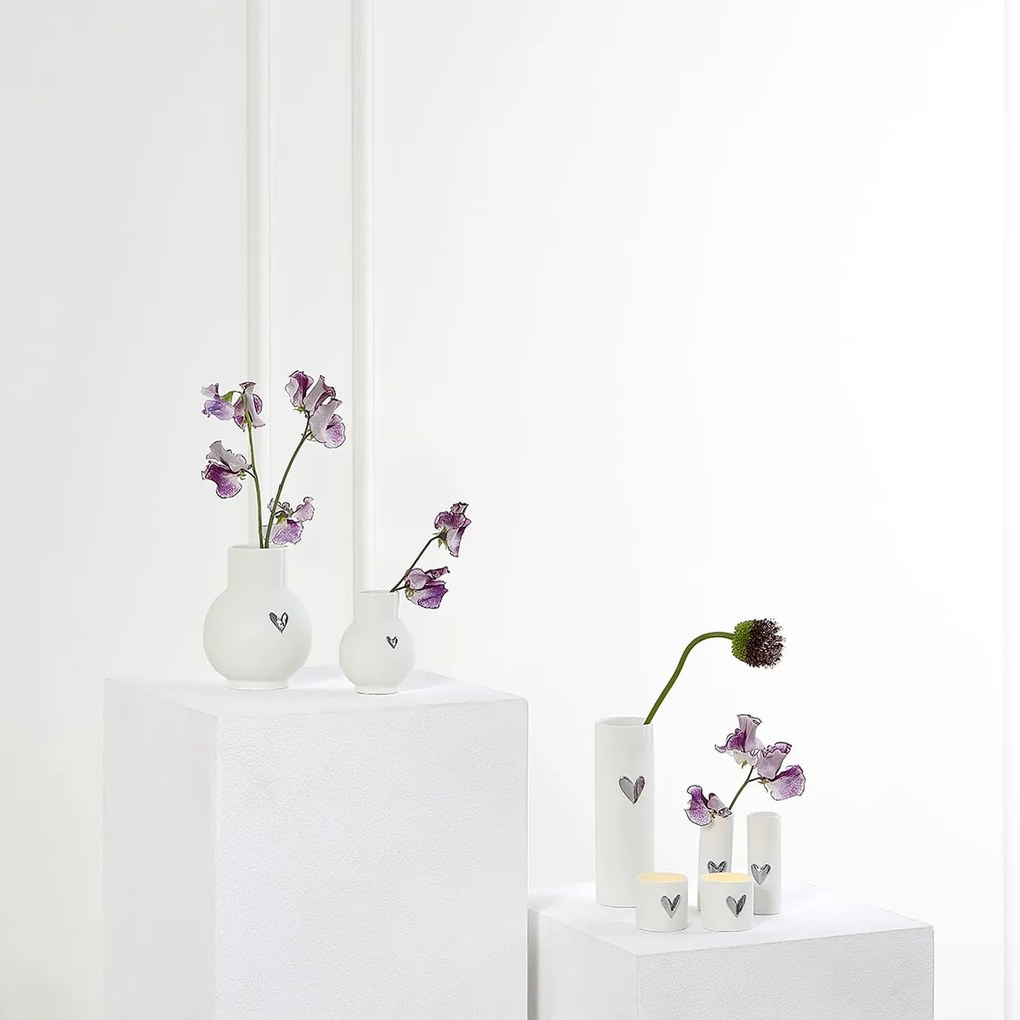 räder Porcelánová vázička Ball Silver 9 cm