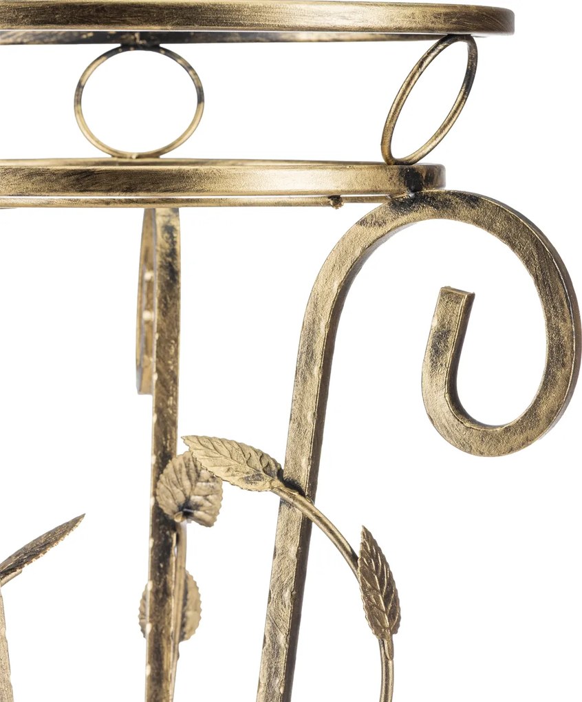 STOJAN NA KVETINÁČ QUINCY 77X35 CM ZLATÁ