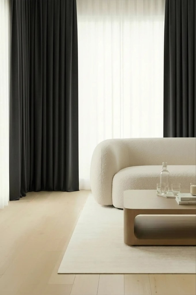 Velúrový záves SOFT VELVET čierny 140x250 cm