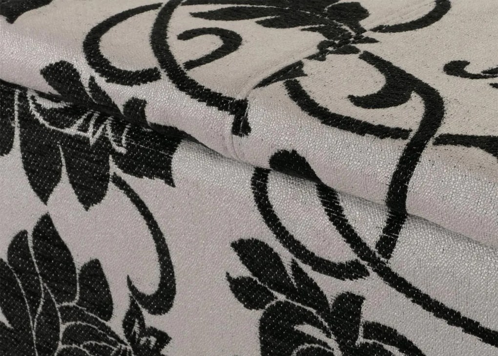 Lavička Renens - látka, vzor kvety