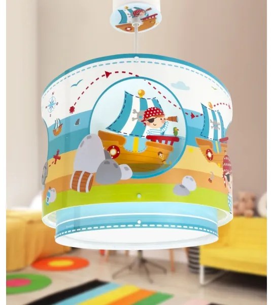 Dalber 60652 - Detský luster PIRATE ISLAND 1xE27/15W/230V