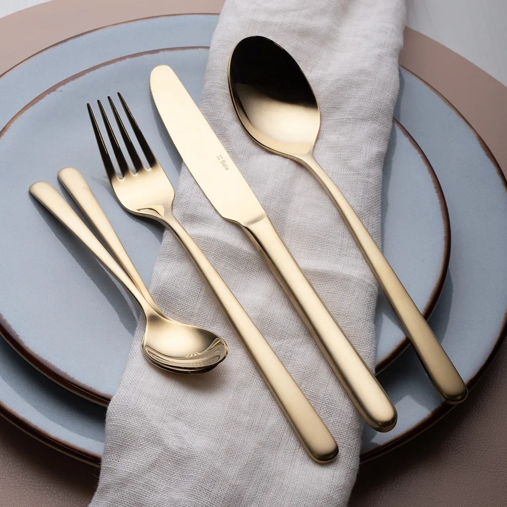 Príborový set 16 ks – Joy PVD Champagne matná rúčka - 140304