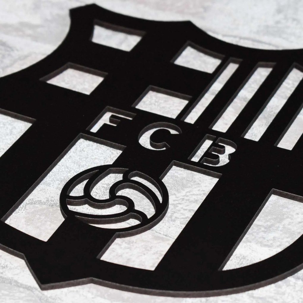 DUBLEZ | Drevené logo klubu - FC Barcelona | Obraz