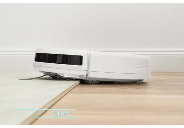 Sencor - Robotický vysávač s mopom 2v1 18W/1500 mAh biela + diaľkové ovládanie