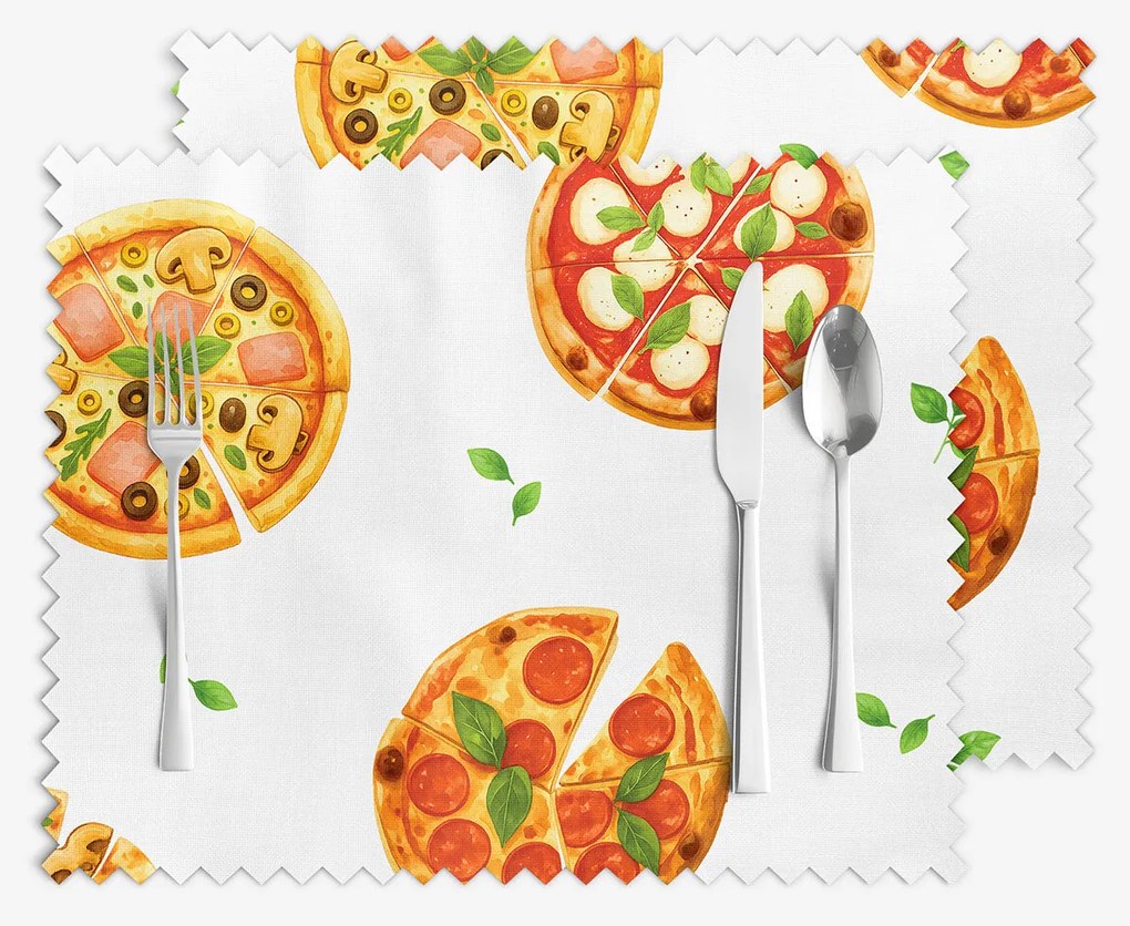Goldea prestieranie na stôl teflónové - chrumkavá pizza - sada 2ks 30 x 40 cm