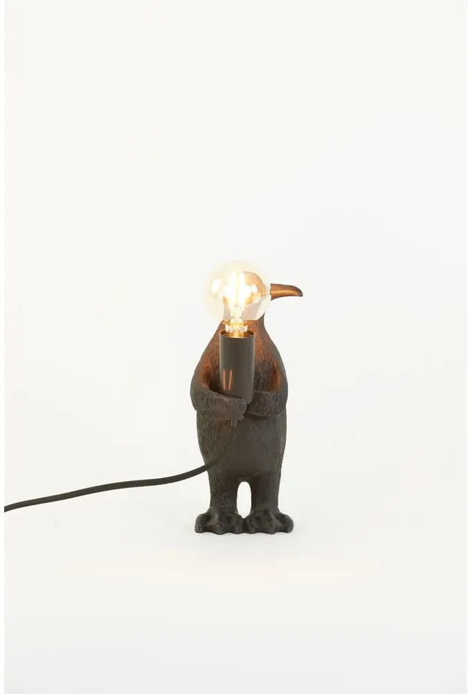 Matne čierna stolová lampa (výška 24 cm) Penguin – Light & Living