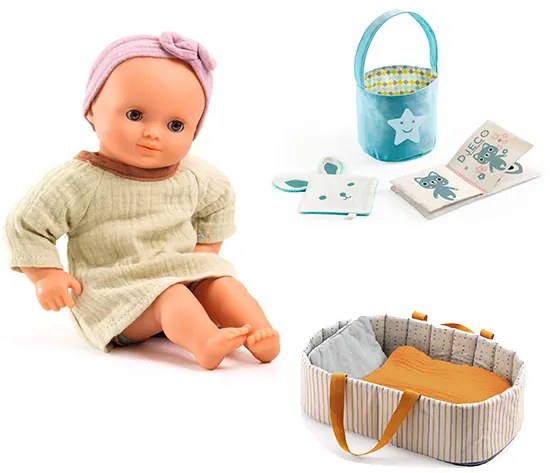 Balíček Baby Pomea s bábikou Pistache - výbavička pre pokojný spánok