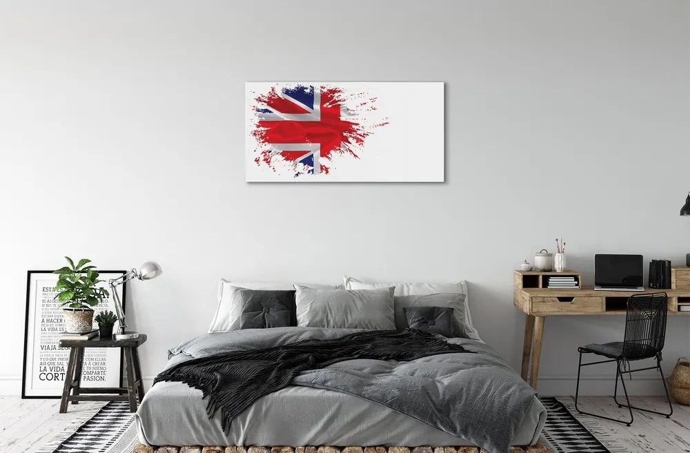 Sklenený obraz Vlajka Veľkej Británie 140x70 cm