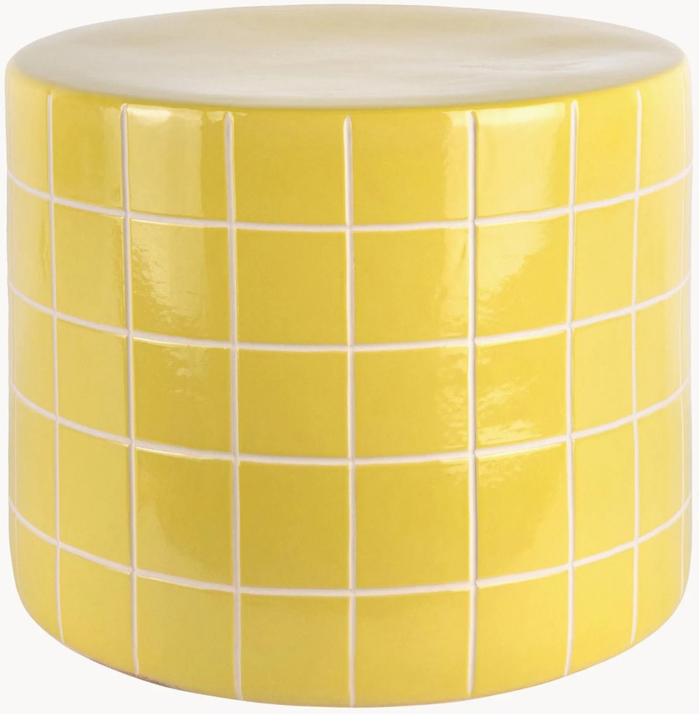 Okrúhly pomocný stolík Retro Tiles